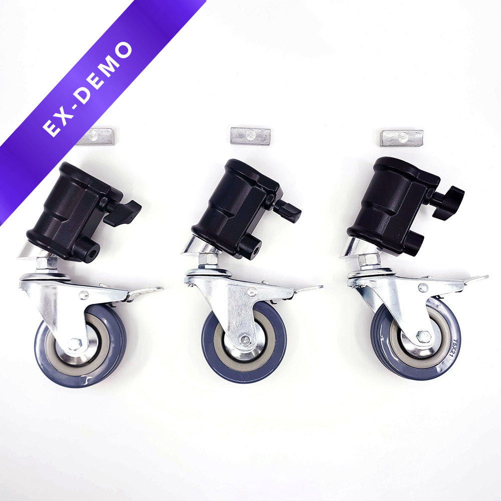 Cstand Castor Wheel Set of 3 with Wheel Locks Hypop
