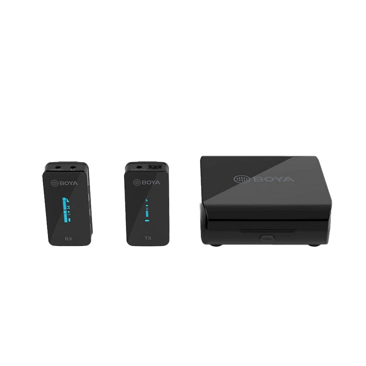 Boya BY-XM6-K2 Ultra-compact 2.4GHz Wireless Microphone Dual Kit With Charging Case