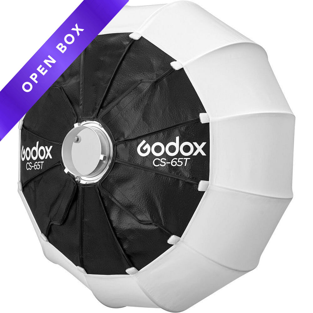 Softbox Esférico Godox CS-65D De 65 Cm - Compatible Con Montura Bowens, Plegable, Ideal Para Estudio Y Vídeo