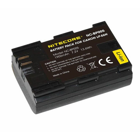 NITECORE LP-E6N Battery Compatible with Canon Cameras