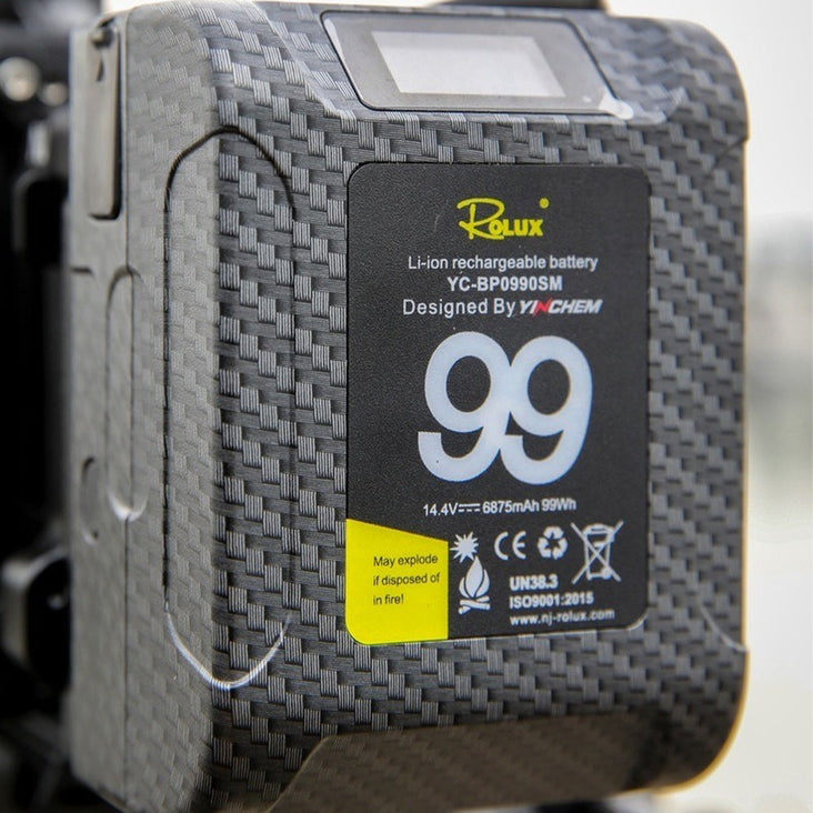 Rolux V-Mount 99w Nano Mini Battery (Max Load 15A)
