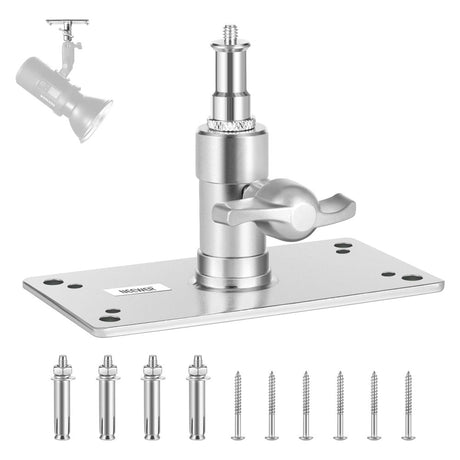 Silver Wall Ceiling Mount with Baby Pin Stud & Screws (10kg Load)