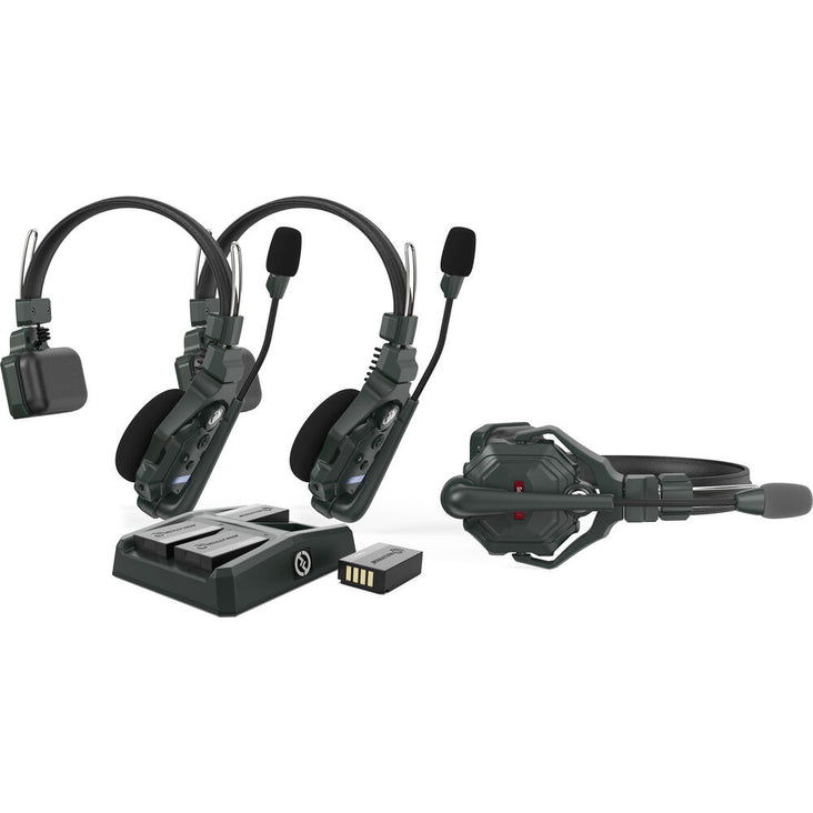 Solidcom C1-3S Full-Duplex Wireless DECT Intercom System with 3 Headsets (1.9 GHz)