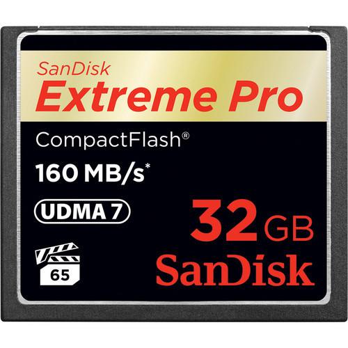 SanDisk EXTREME® PRO COMPACT FLASH® CARDS Read 160MB/s Write Speed 1067