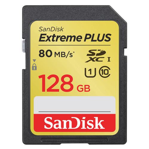 SanDisk EXTREME®PLUSCLASS 10 SDHC CARDS Read 80MB/s Write Speed 533x