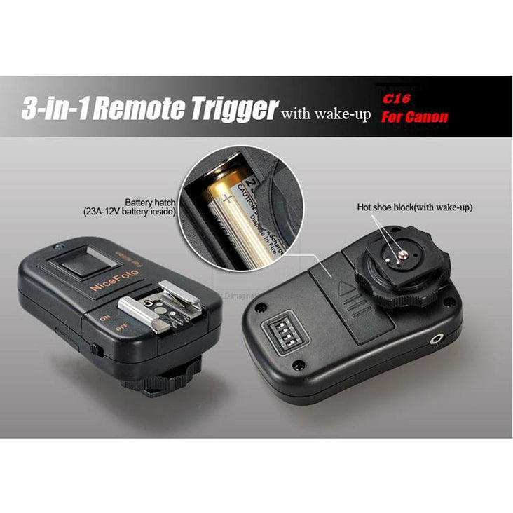 Hypop 3-in-1 Remote Trigger for Canon C-16 (with wake-up function)