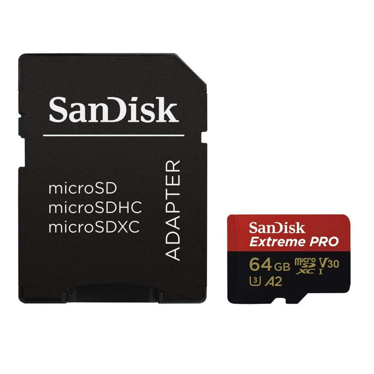 SanDisk Extreme Pro 64GB microSDXC U3 Memory Card