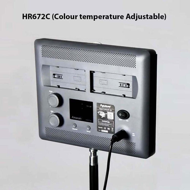 Aputure Amaran HR672W (Wide Angle) CRI 95+ Portable LED Video Light with Remote Control