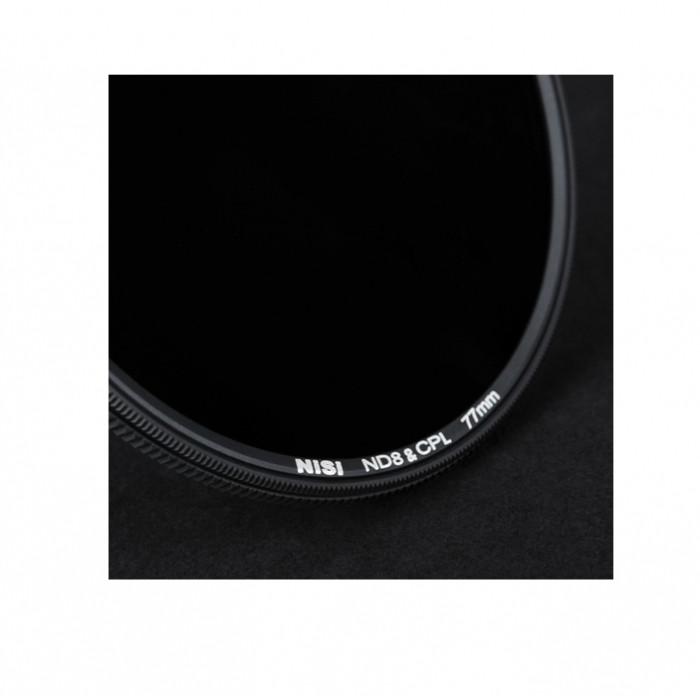 NiSi 77mm ND 0.9 Neutral Density 3 Stop & Circular Polarising Filter