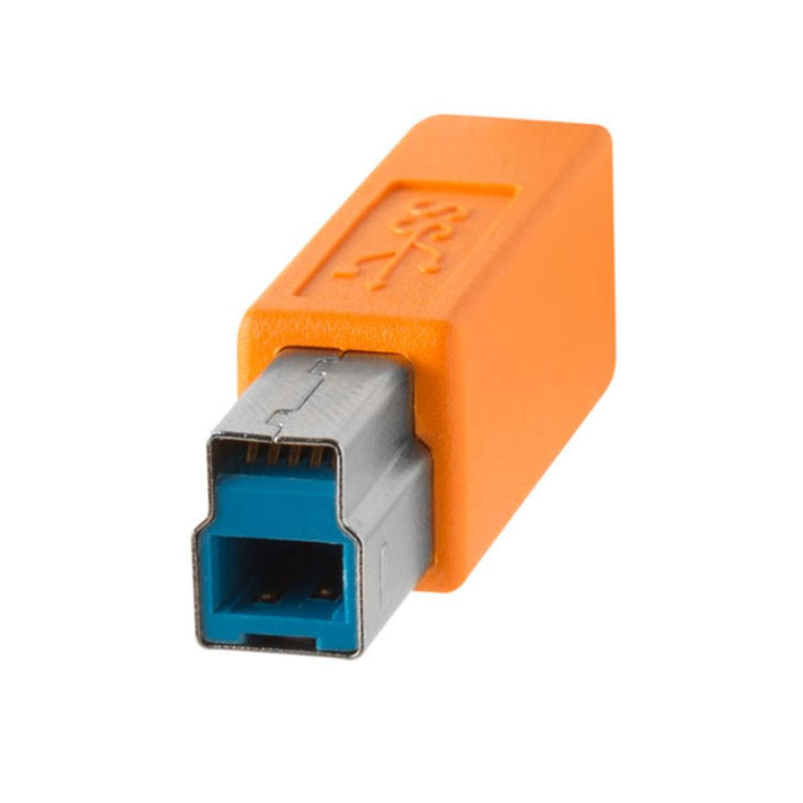 TetherPro USB-C to USB 3.0 Male B 4.6m Hi-Vis Orange