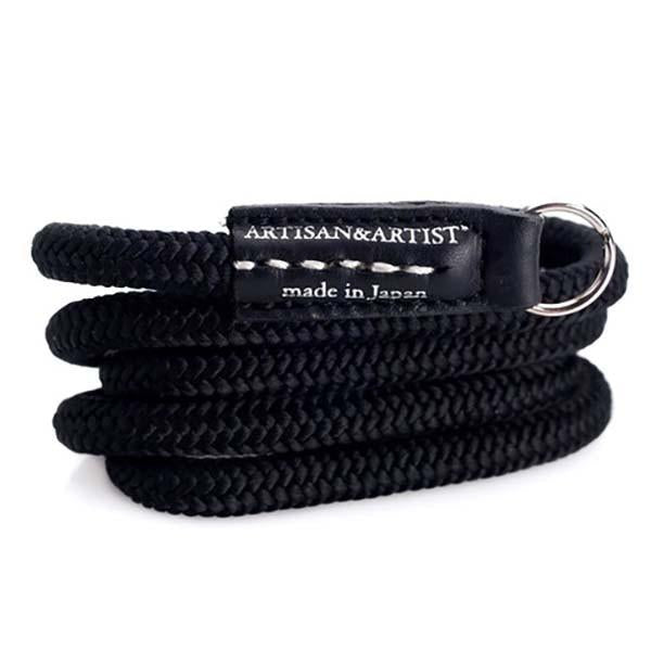Artisan & Artist ACAM-301N Woven Silk Camera Strap (Black)