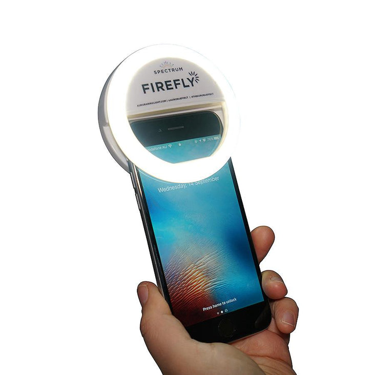 Spectrum Aurora LED Selfie Ring Light - Firefly (Battery Operated)