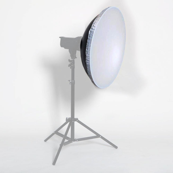 Hypop 27.5"/70CM Universal Silver Reflector Beauty Dish with Diffuser (Bowens, Elinchrom, Profoto, Broncolor)
