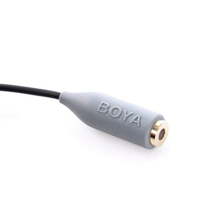Boya BY-CIP2 3.5mm TRS to TRRS Adapter Convertor Cable for DSLR Camera Microphones to Smartphone