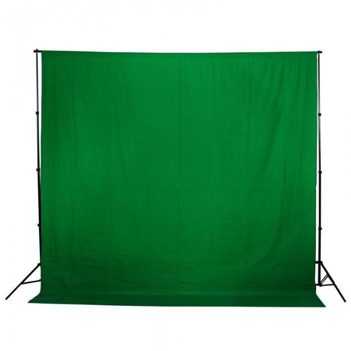 Backdrop Stand & Muslin Cotton Backdrop Video Photography Studio Kit - Bundle
