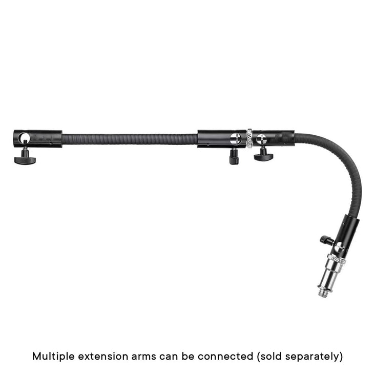 Flexible 32cm / 12.5" Metal Gooseneck Extension Pole with 5/8" Receiver and Spigot