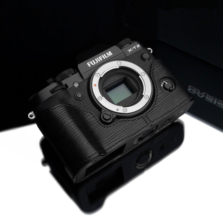 Gariz BL-XT2ABK Leather Camera Half Case Black for Fujifilm X-T2/X-T3 Fuji X-T2/X-T3