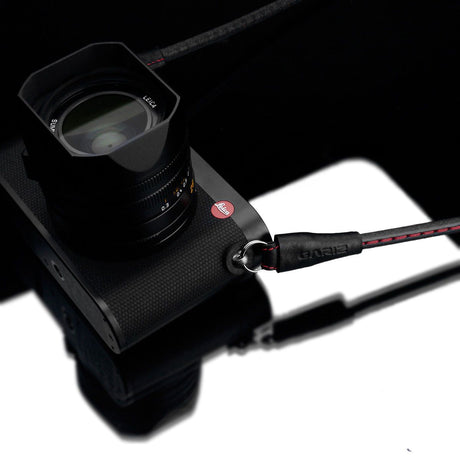 Gariz XS-CSNMBKR Black Red Stitching 100cm / 39" Leather Camera Neck & Shoulder Strap for Mirrorless Cameras