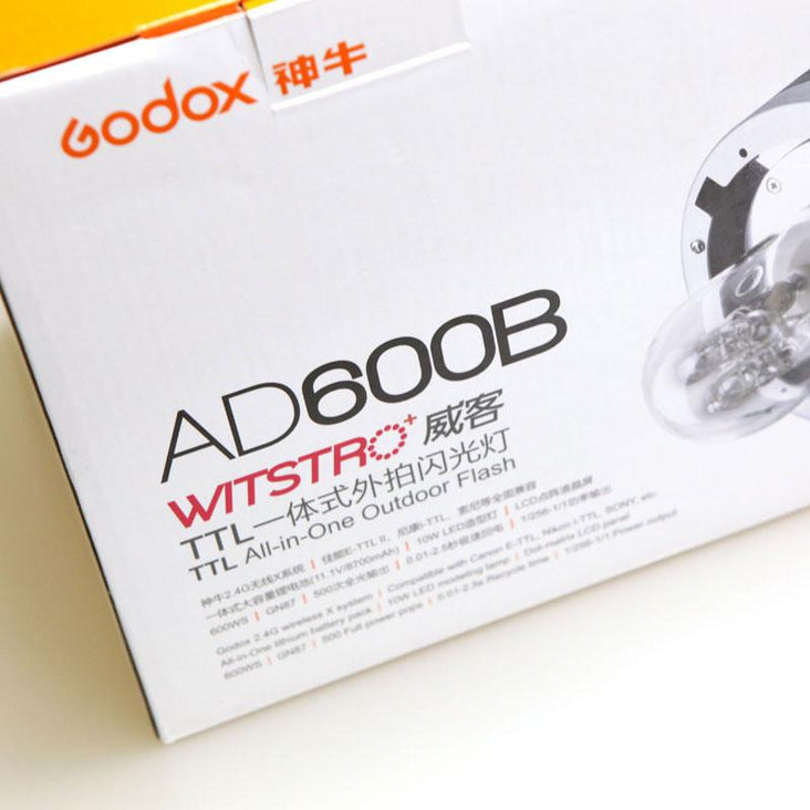 Godox AD600B Witstro TTL 2.4GHz Studio Flash Strobe Light (Bowens) (X2 Trigger Optional) - Bundle
