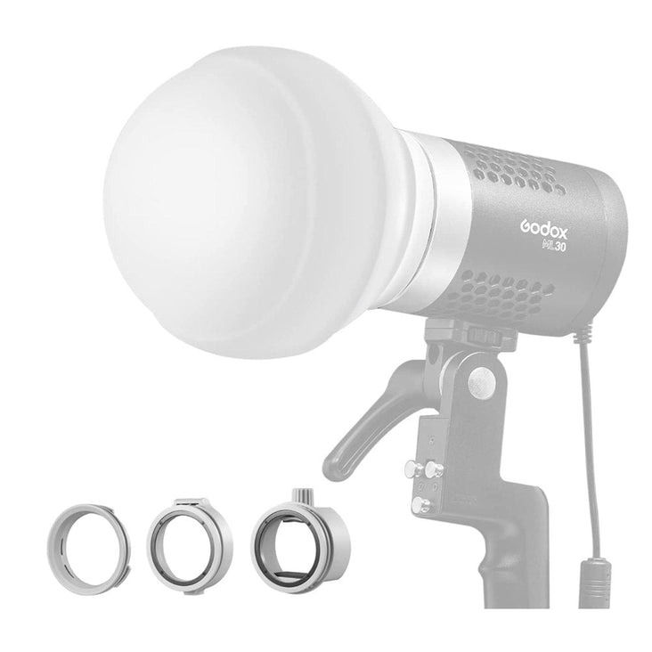 Godox Diffusion Dome for ML30 and ML30Bi LED Lights w/ Adapters
