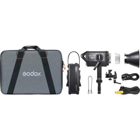Godox Knowled 'Cinematic Starter Kit' M200D / M200Bi / M300D / M300Bi COB LED Light with Stand - Bundle