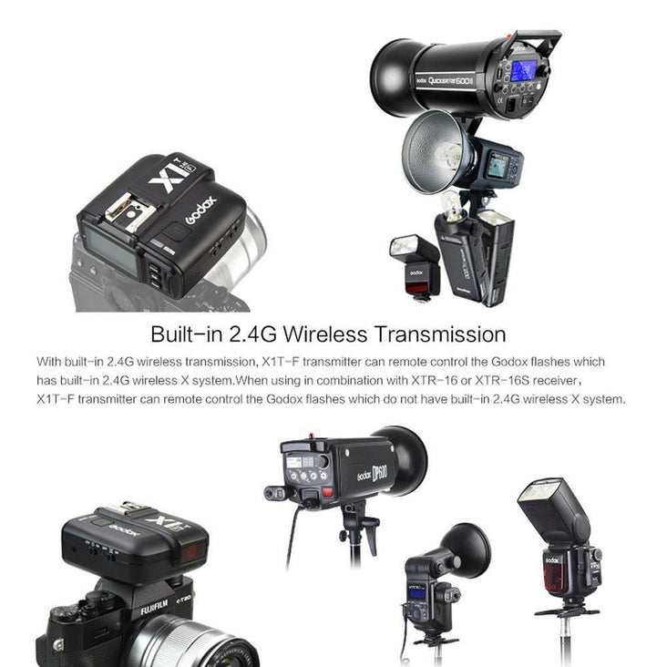 Godox X1T-F TTL HSS 2.4G Single Wireless Transmitter for Fujifilm Cameras