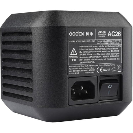 Godox AC26 AC Adapter for AD600Pro Witstro Outdoor Flash
