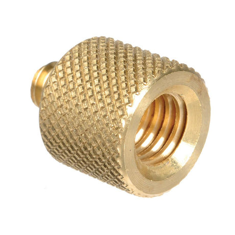 3/8" Female to 1/4" Male Gold Thread Adapter Converter Screw