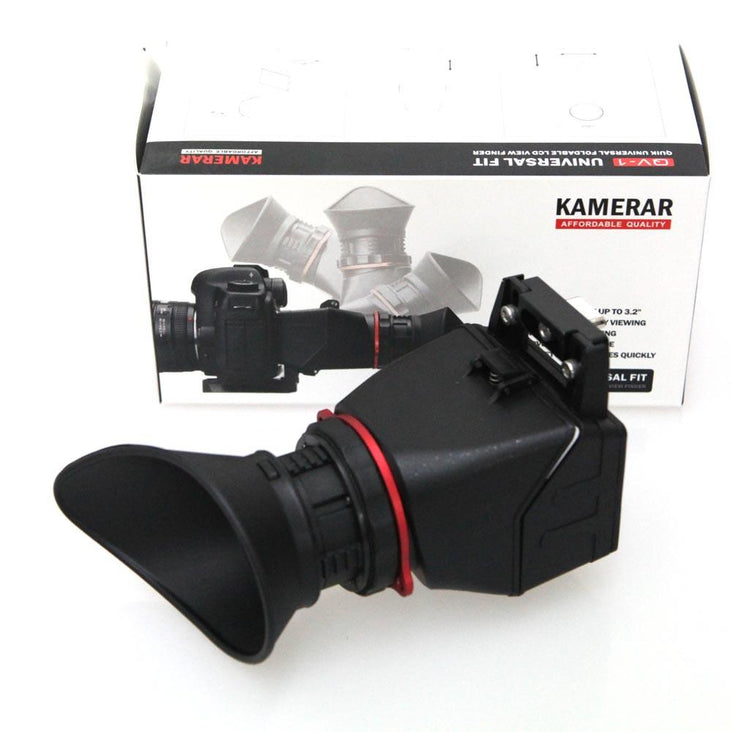 Kamerar QV-1 LCD DSLR View Finder with Universal Fit Baseplate