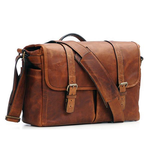 ONA Brixton Camera/Laptop Messenger Bag (Antique Cognac - Leather) ONA5-013LBR