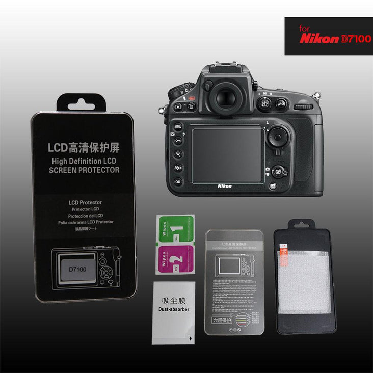 LCD Premium Tempered Glass Screen Protector for Nikon D7100