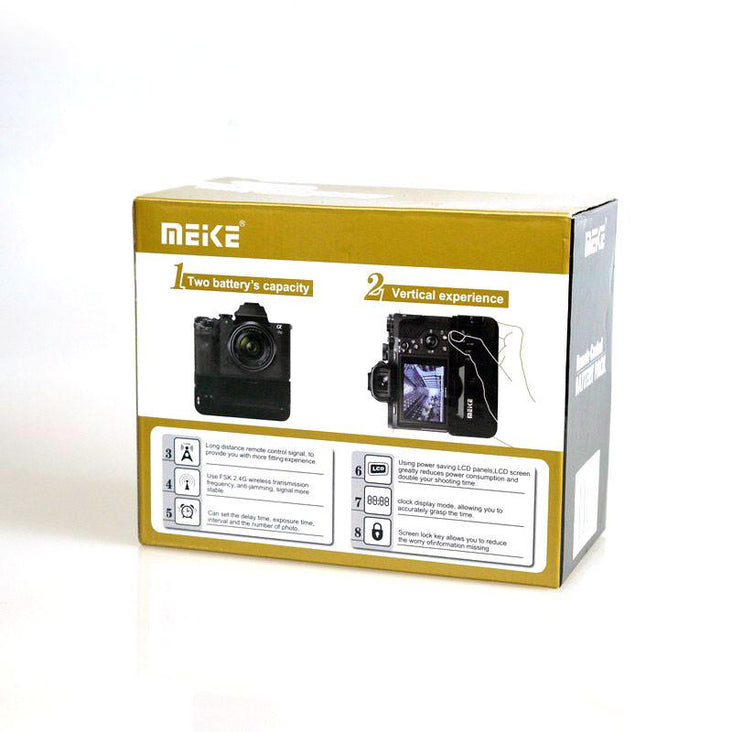 Meike MK-A7II Pro Battery Grip and Remote Control for Sony A7II A7RII A7SII
