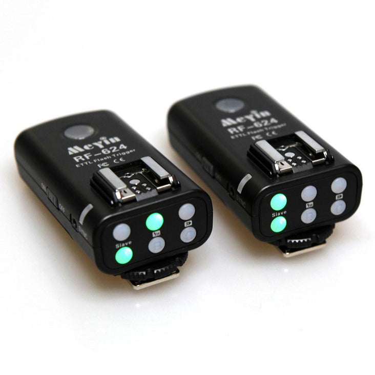 Meyin Flash Remote HSS Transreceiver Triggers for Canon RF-624 (Pair)