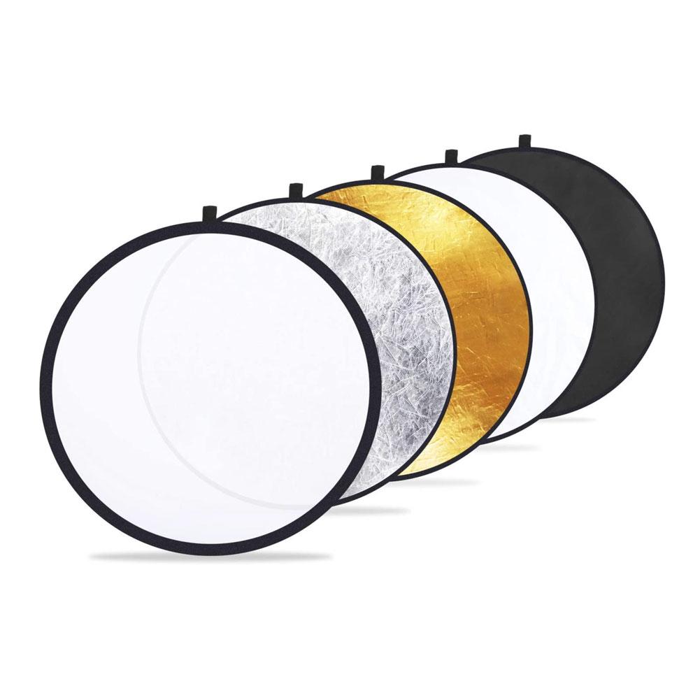 Multi 5-in-1 Photography Diffuser Reflector Disc (23"/60cm) | Hypop