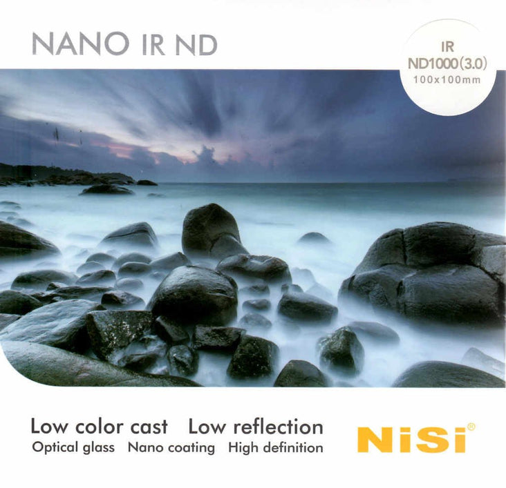 NISI IR ND1000 180mm Square Neutral Density Filter (3.0, 1000x, 10 Stops)