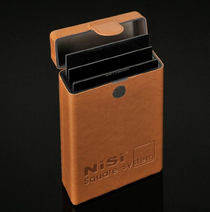 NiSi Genuine Leather Filter Holder Case for 100*100mm/100*150mm Square Filters 6 Slots