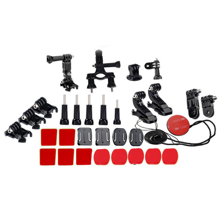 Hypop GoPro 35 in 1 Accessory Kit for Head Chest & Cycling with 3M Adhesive Set