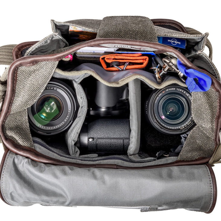Think Tank Retrospective Leather 5 Shoulder Camera Bag - Pinestone