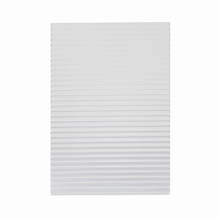 Ribbed Transparent Acrylic Sheet Styling Prop 14cmx10cm (6mm thickness)