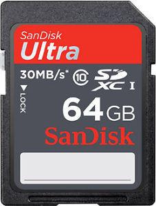 Sandisk Ultra 64GB SD SDXC Memory Card Class 10 UHS-I 30MB/s 200X 64G (Australian Stock)