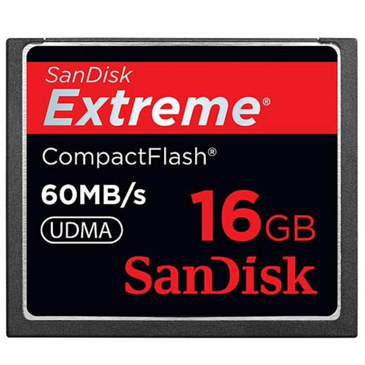 SanDisk Extreme 16gb Compact Flash Memory Card - 60mb/s (400x)