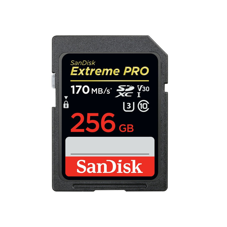 SD Card SanDisk 256GB Extreme Pro SDXC Camera Memory Card