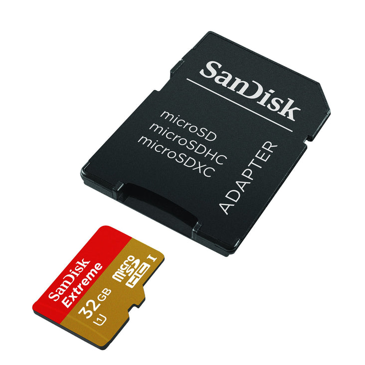 SanDisk EXTREME®MICRO SDHC CLASS 10 CARDS Read 45MB/s Write Speed 300x