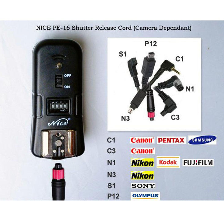 Hypop 3-in-1 Shutter Release Cable  NICE PE-16 N1