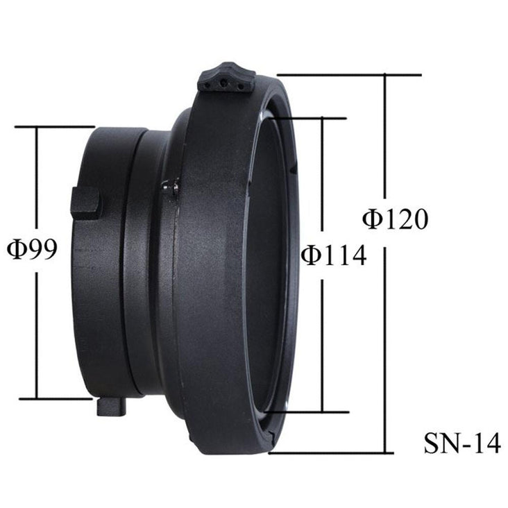 Bowens to Elinchrom Interchangeable Mount Adapter Ring