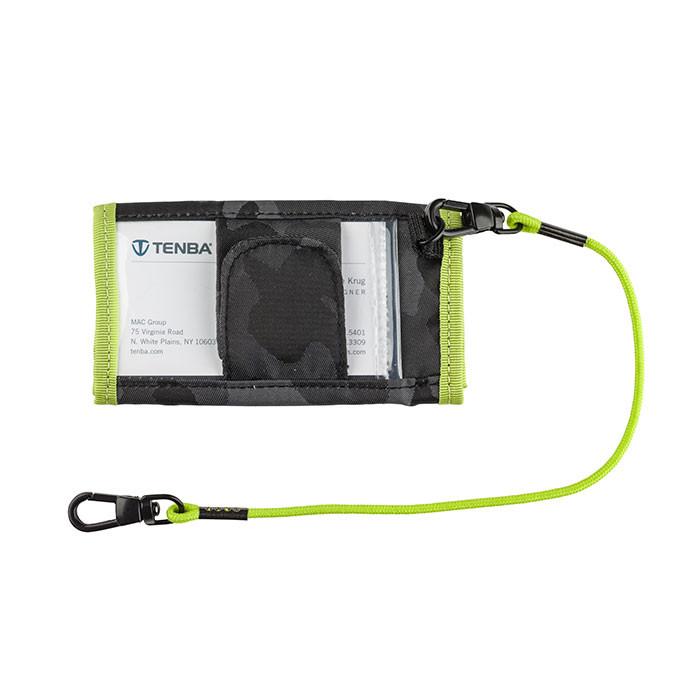 Tenba Tools Reload Universal Card Wallet — Black Camo/Lime