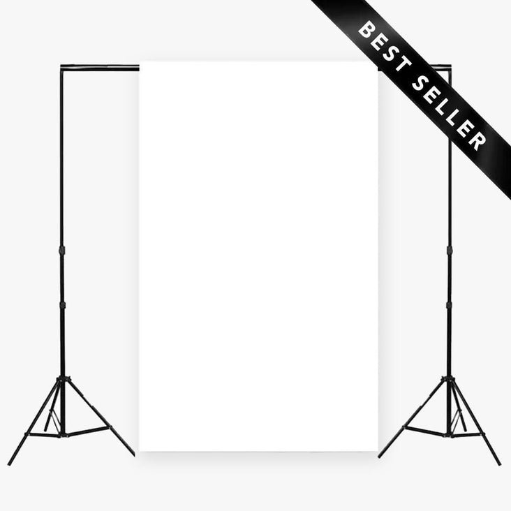 Spectrum Marshmallow White Non-Reflective Half Length Paper Roll Backdrop (1.36 x 10M) (DEMO STOCK)