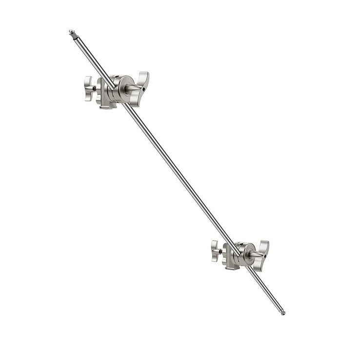 127cm / 50' Silver Extension Grip Boom Arm with Two Gobo Heads (Aluminum) (DEMO)