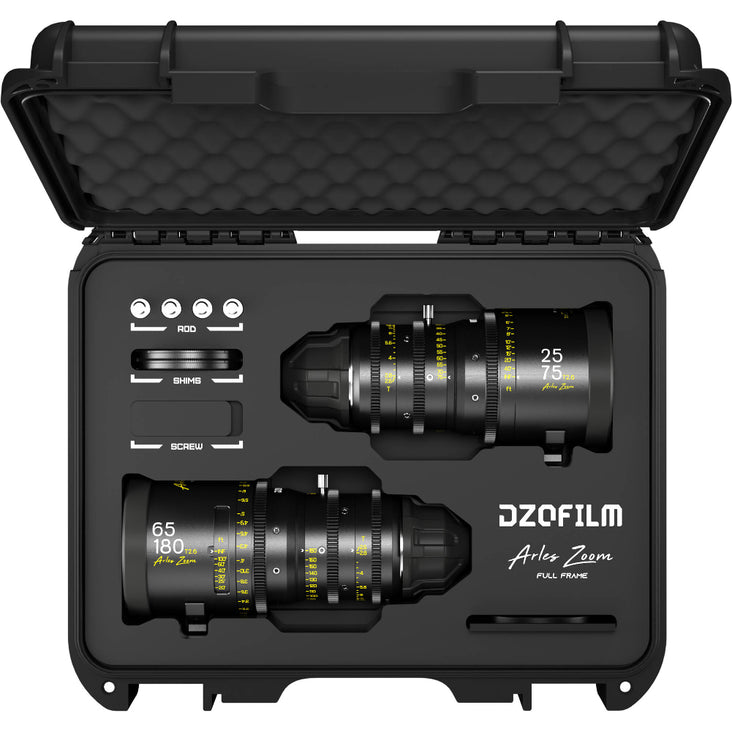 DZOFilm Arles Zoom 25-75/65-180mm FF Twin Lens Kit with Protective Case