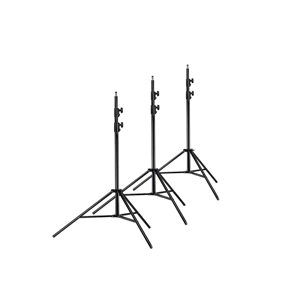 3-Pack 280cm Spring-Loaded Heavy Duty Light Stands - Bundle – Hypop